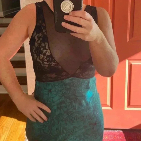 Vintage Jenelle of California night gown Floral sheer - Picture 7 of 8